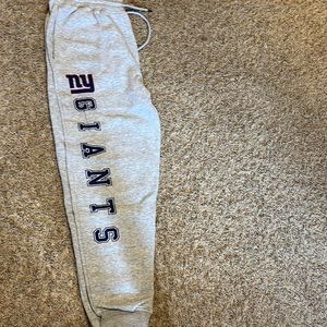 New York Giants Sweatpants joggers merch grey
